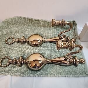 VTG 1977 Syroco Gold Wall Candle Sconces Pair #4189 Hollywood Regency